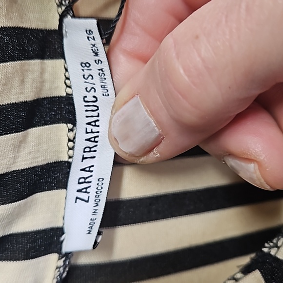 Zara Trafaluc Stripe Dress Sz S NWT - Picture 7 of 11